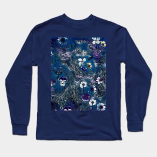 Cactus - night print Long Sleeve T-Shirt